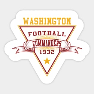 Retro Washington Commanders Sticker